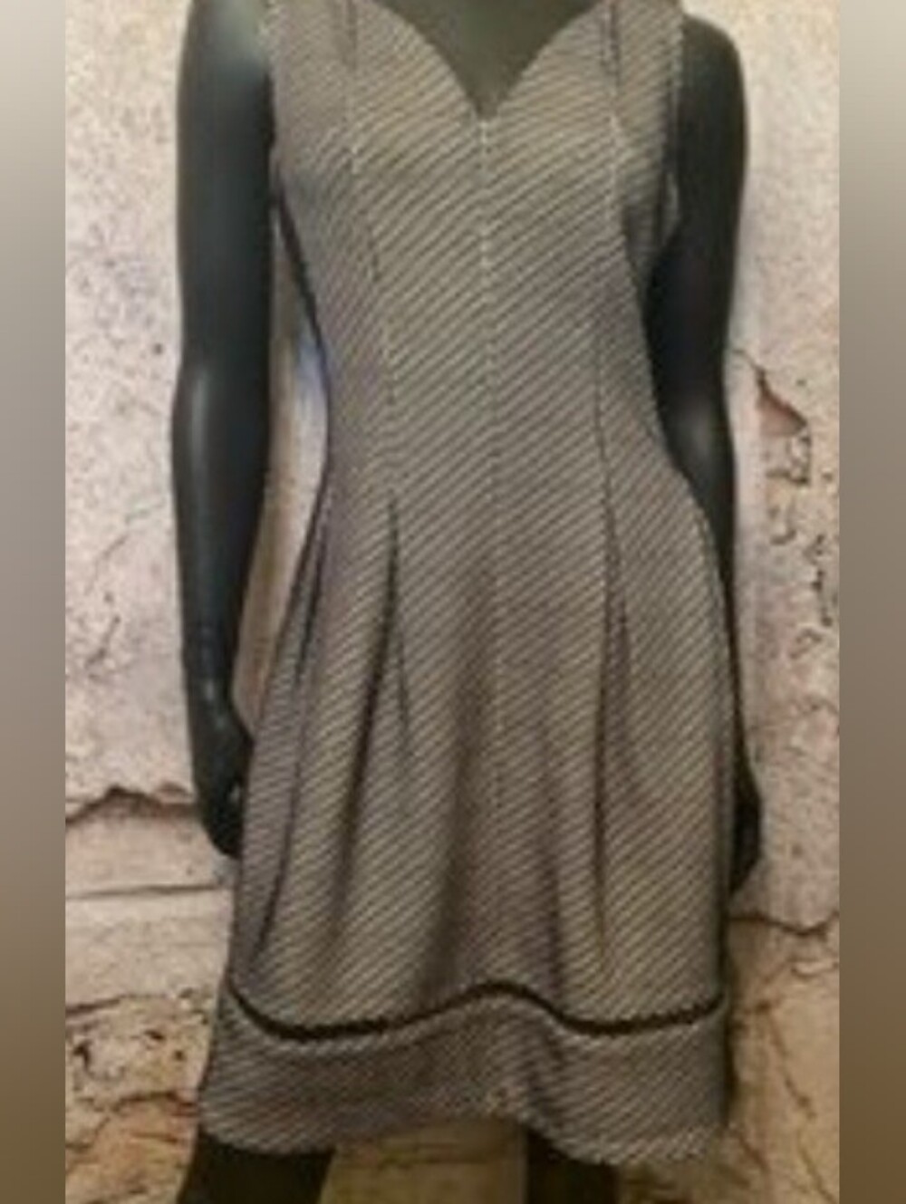 Taylor Black & White Sleeveless A-Line Dress . NWOT. Size 10